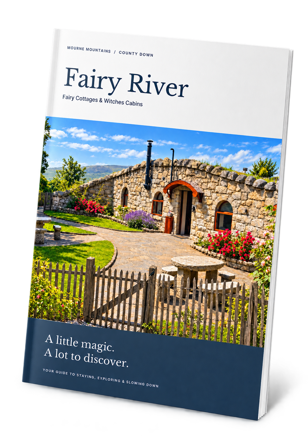 Fairy River brochure showing the fairy cottage on its cover