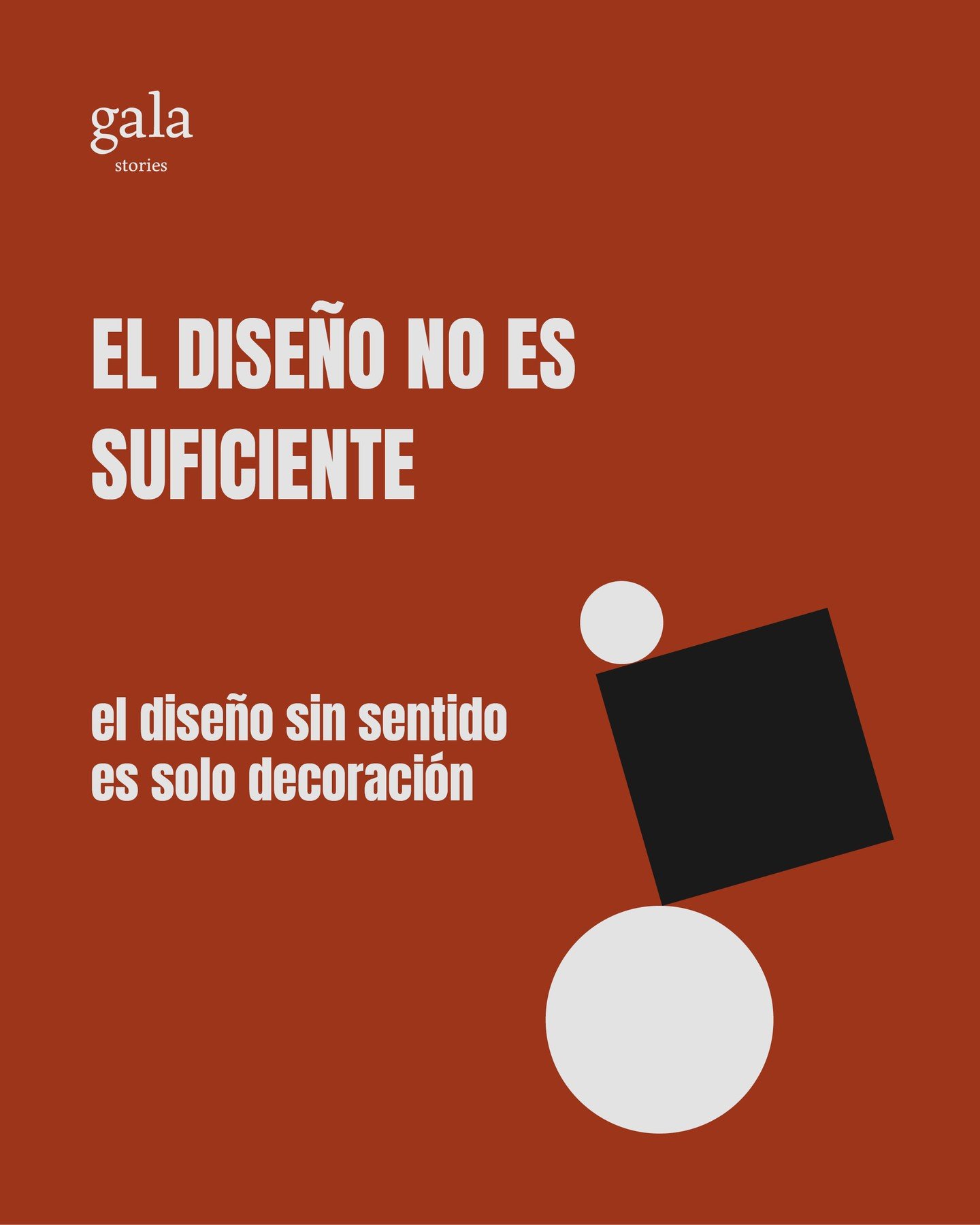 .

/ CAT /

𝗣𝗘𝗥 𝗤𝗨&Egrave; 𝗘𝗟 𝗗𝗜𝗦𝗦𝗘𝗡𝗬 𝗡𝗢 &Eacute;𝗦 𝗦𝗨𝗙𝗜𝗖𝗜𝗘𝗡𝗧
Una marca no necessita veure&rsquo;s bonica.
Necessita saber qui &eacute;s.

El disseny &eacute;s important, &eacute;s clar.
Per&ograve; sense relat, sense intenci