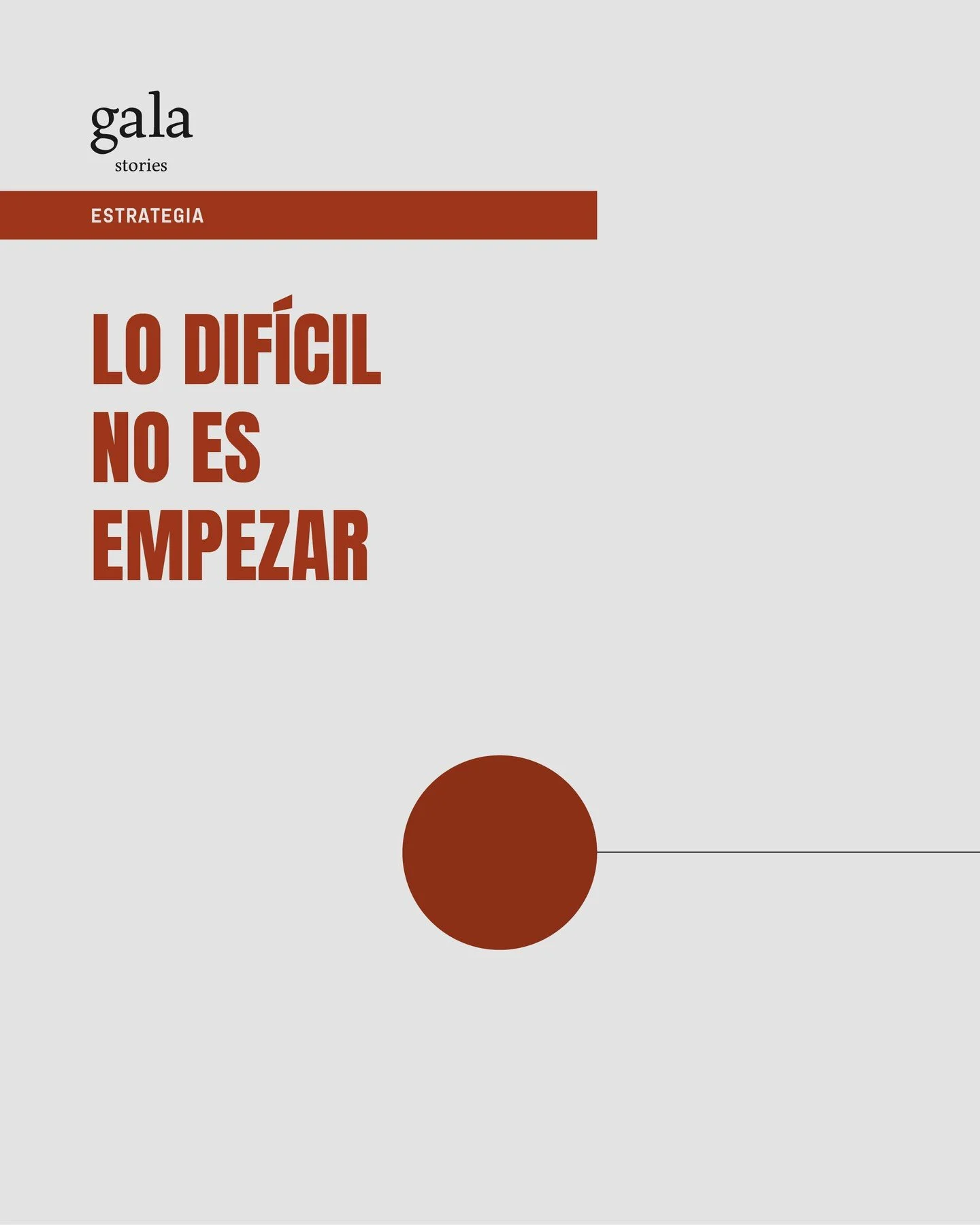 .

/ CAT /

COMEN&Ccedil;AR NO &Eacute;S EL M&Eacute;S DIF&Iacute;CIL

Comen&ccedil;ar &eacute;s excitant.
&Eacute;s motivador.
&Eacute;s nou.

El dif&iacute;cil &eacute;s continuar quan ja no hi ha aplaudiments.
Quan el projecte entra en rutina.
Qua
