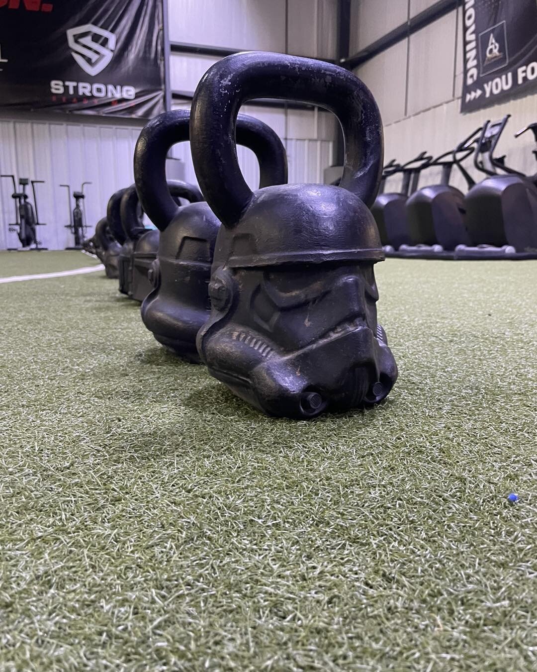 May the fourth be with everyone lifting in the gym today! To celebrate our classes are using our star wars kettlebells!