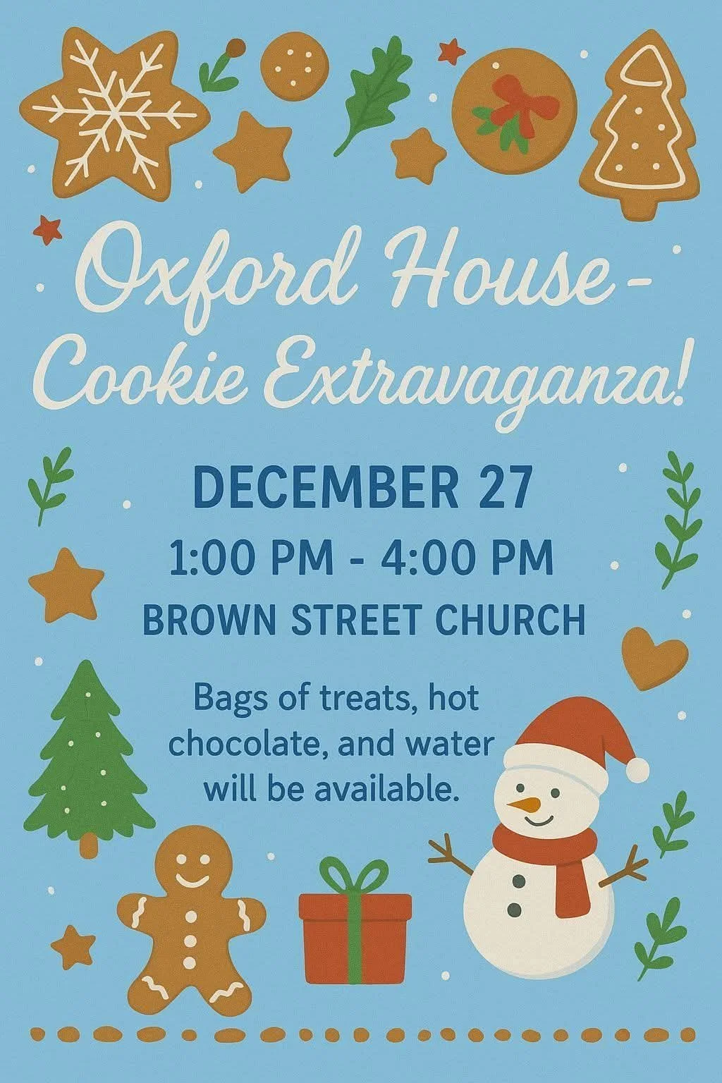 Oxford House Cookie Extravaganza