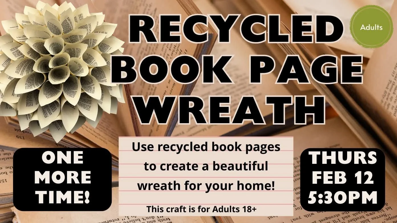 Book Page Wreath