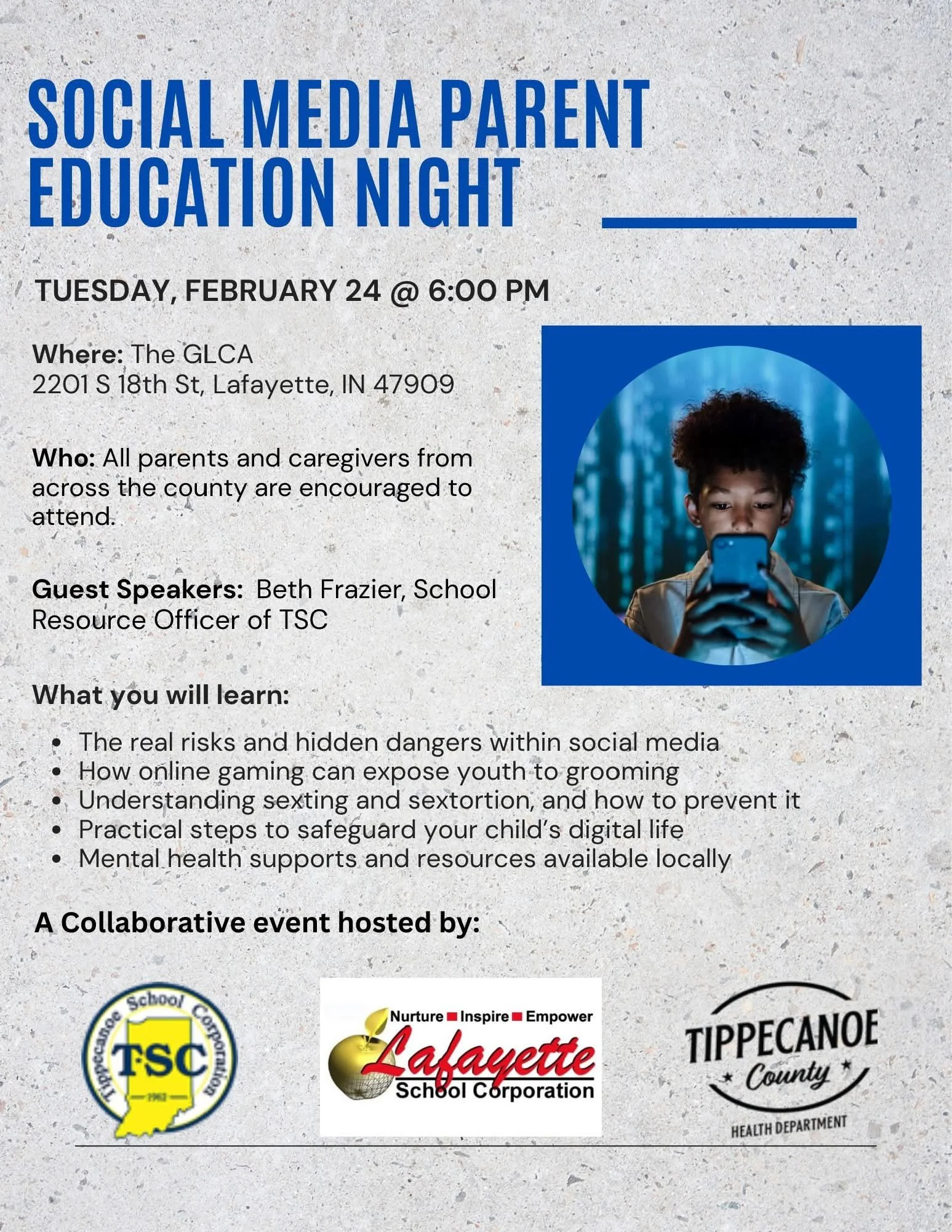 Social Media Parent Education Night