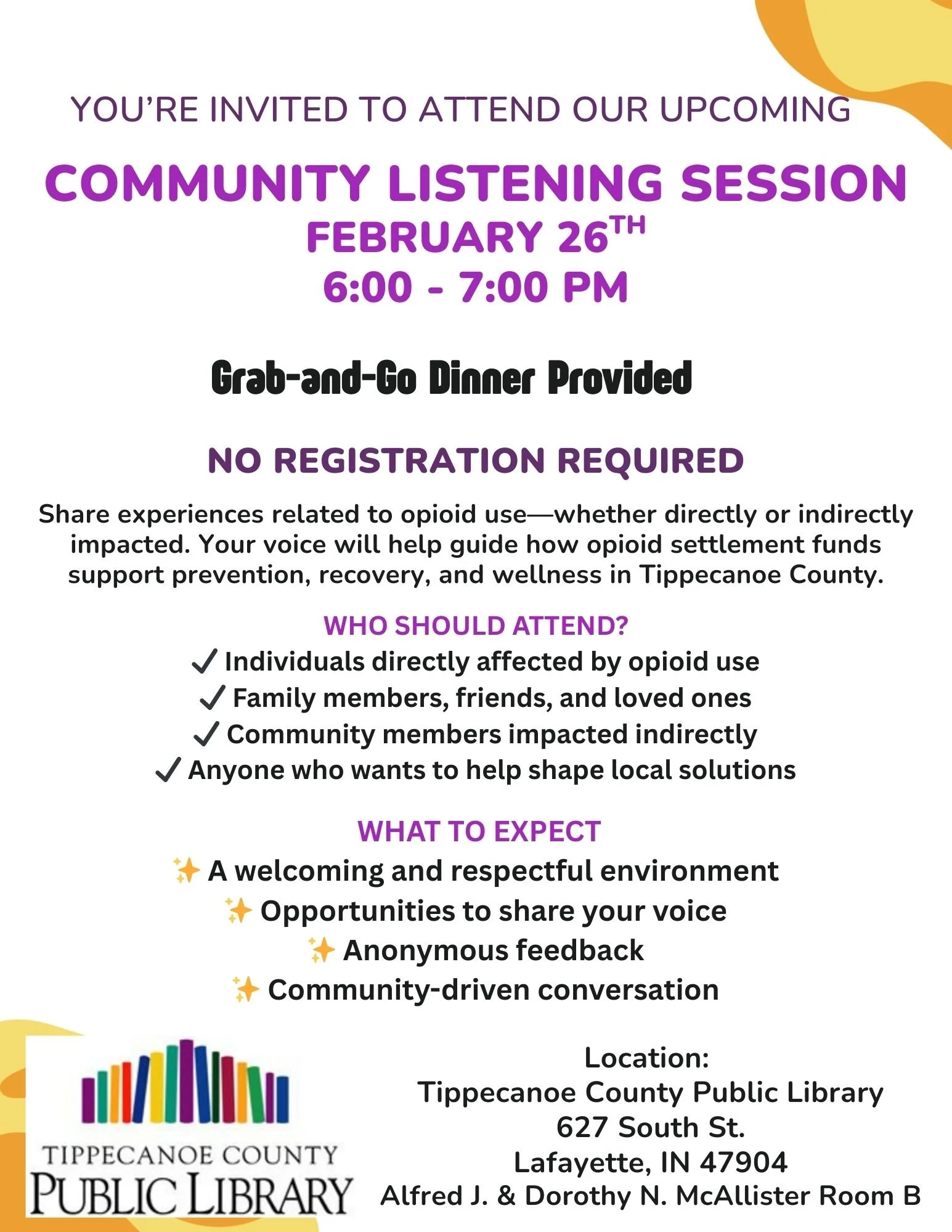 Opioid Community Listening Session