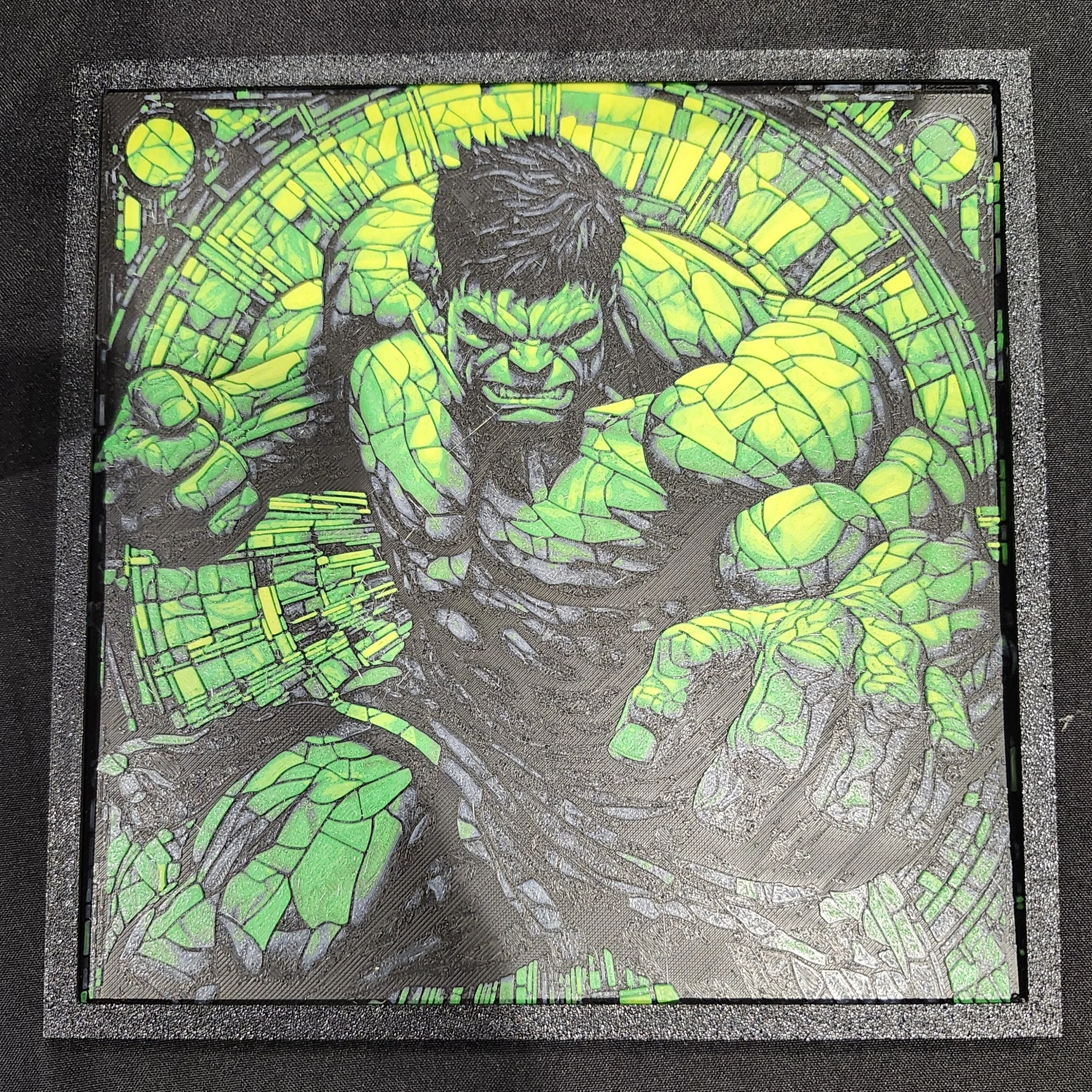 Marvel Stained Glass Inspired Hueforge Art