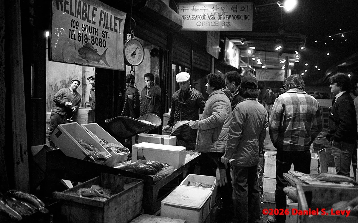 Fulton Fish Market, New York, 1985