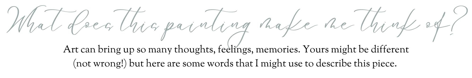 meaning behind art