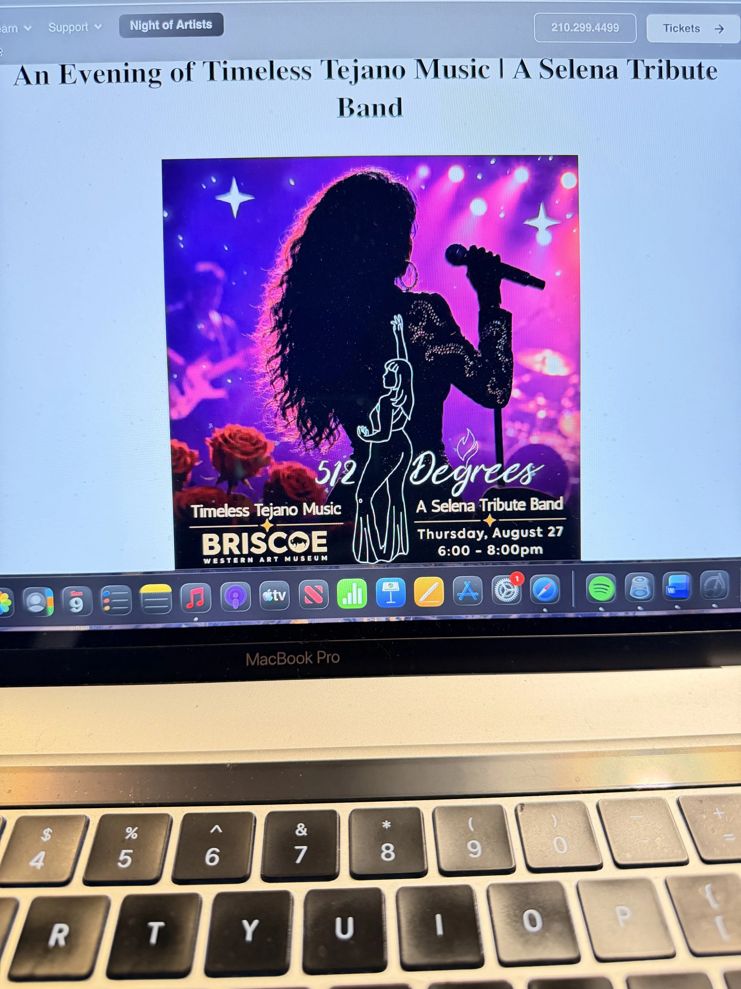 Celsius as The 512 Degrees Band - Selena Tribute Show