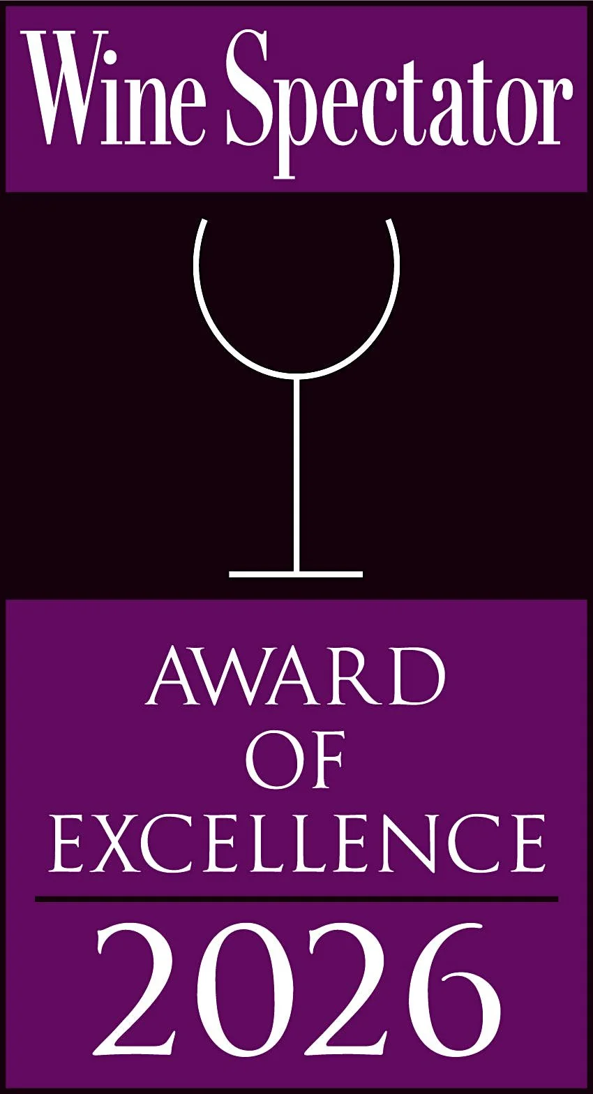 Wine Spectator Award of Excellence 2026 Badge