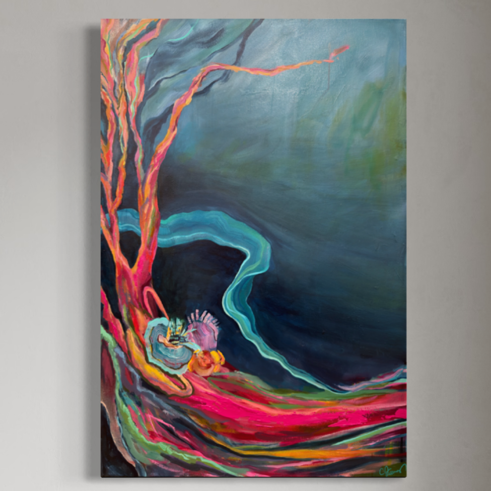 Stepping Into Wonder - 24" x 36" x 1.5"
