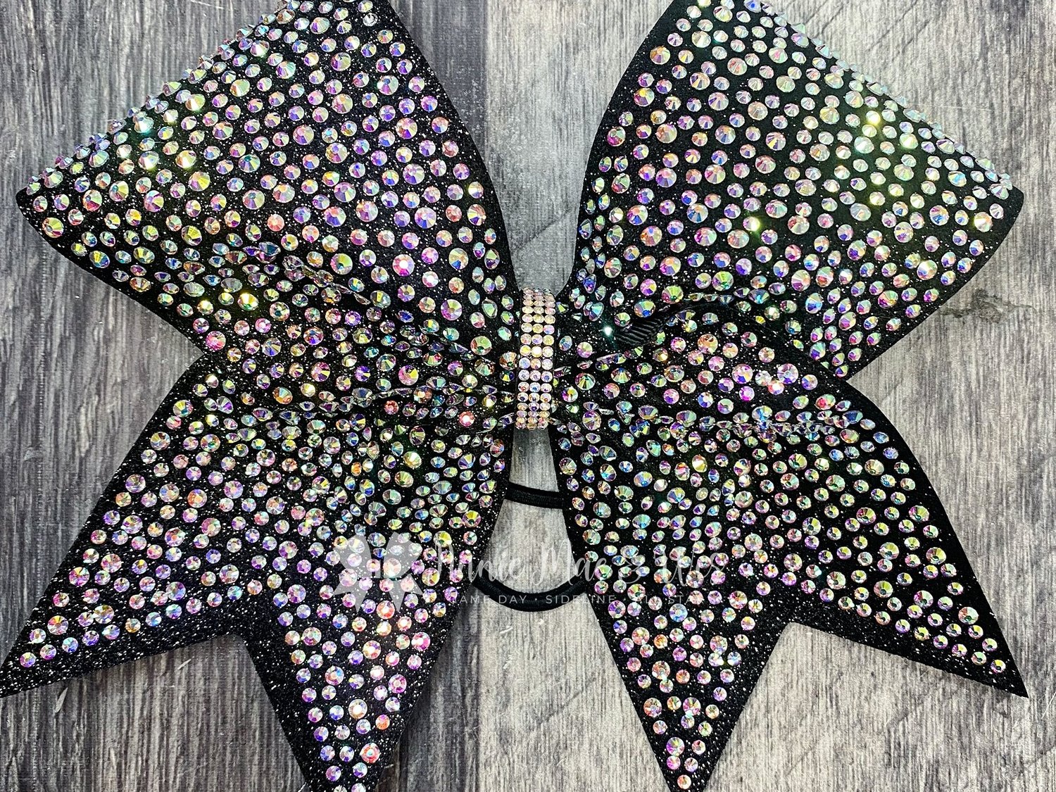Glitter Bow with Rhinestone Scatter