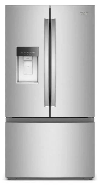 Whirlpool French door stainless steel fridge