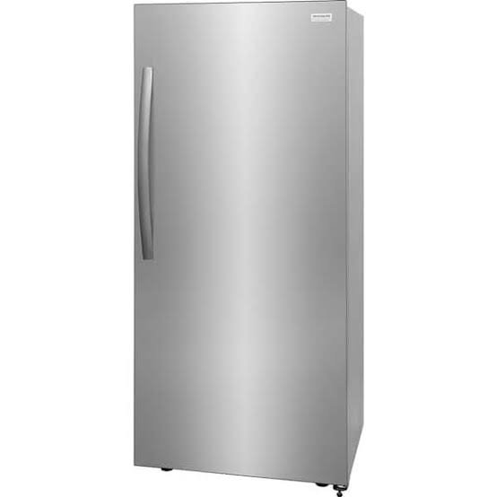 Frigidaire stainless steel standing fridge