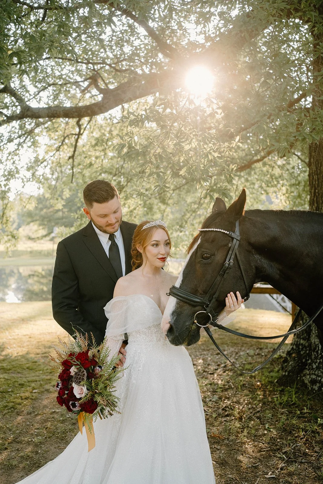 Romantic Wedding Flowers Rolling Oaks Estate — Huntsville Wedding