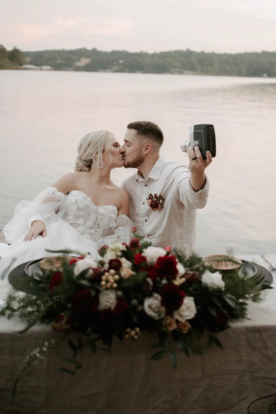 Moody Elopement on Smith Lake, Alabama — Huntsville Wedding Florist