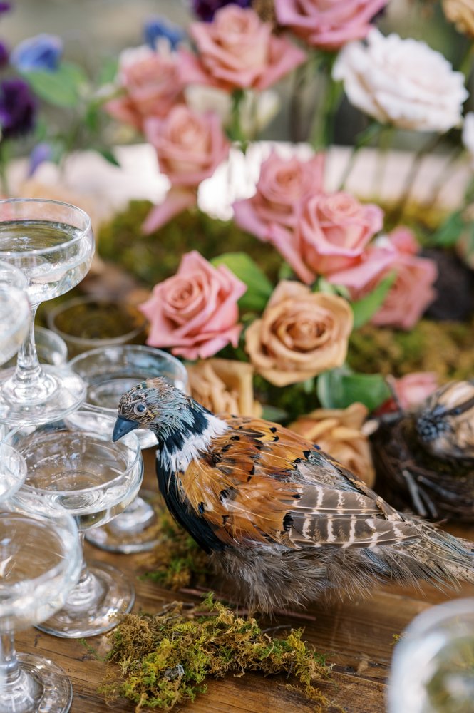 welcome party wedding flowers