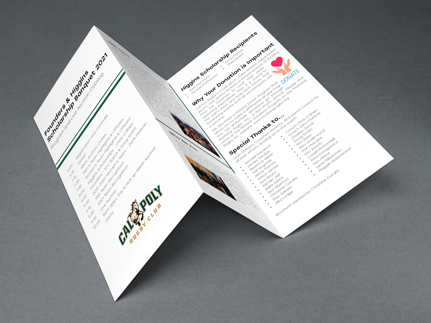 Rugby Banquet Brochure