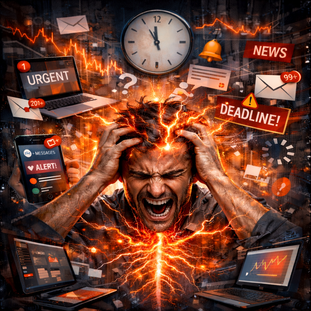 El estrés crónico en la era digital: cómo la aceleración tecnológica impacta tu sistema nervioso