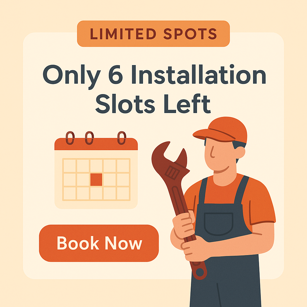Limited Availability: 6 Installation Dates Left Before Christmas