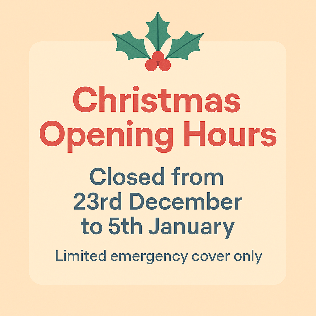 Christmas Opening Hours