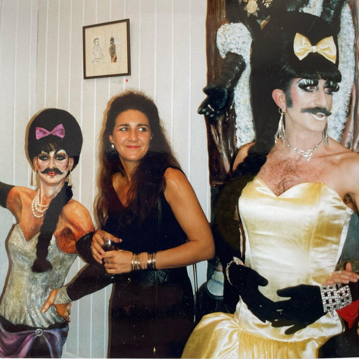 Look what I finally found sorting through old photos. Rarely do I post photos of myself, but this was another era, my East End London days, youth on my side! I used to hang out with Penny/ Robert who introduced me to the world of drag in the 1980&rsq