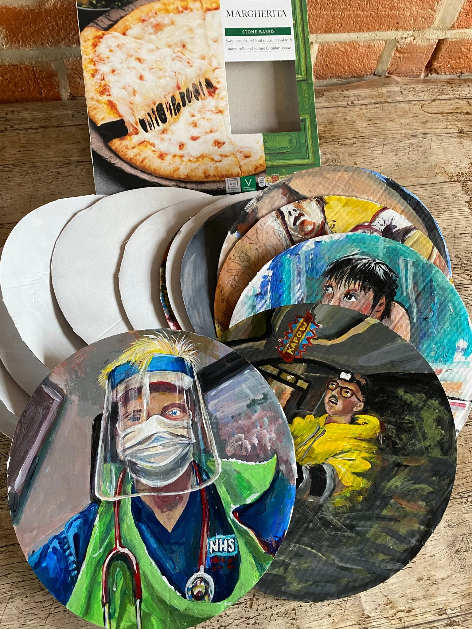 Collected pizza bases during lockdown