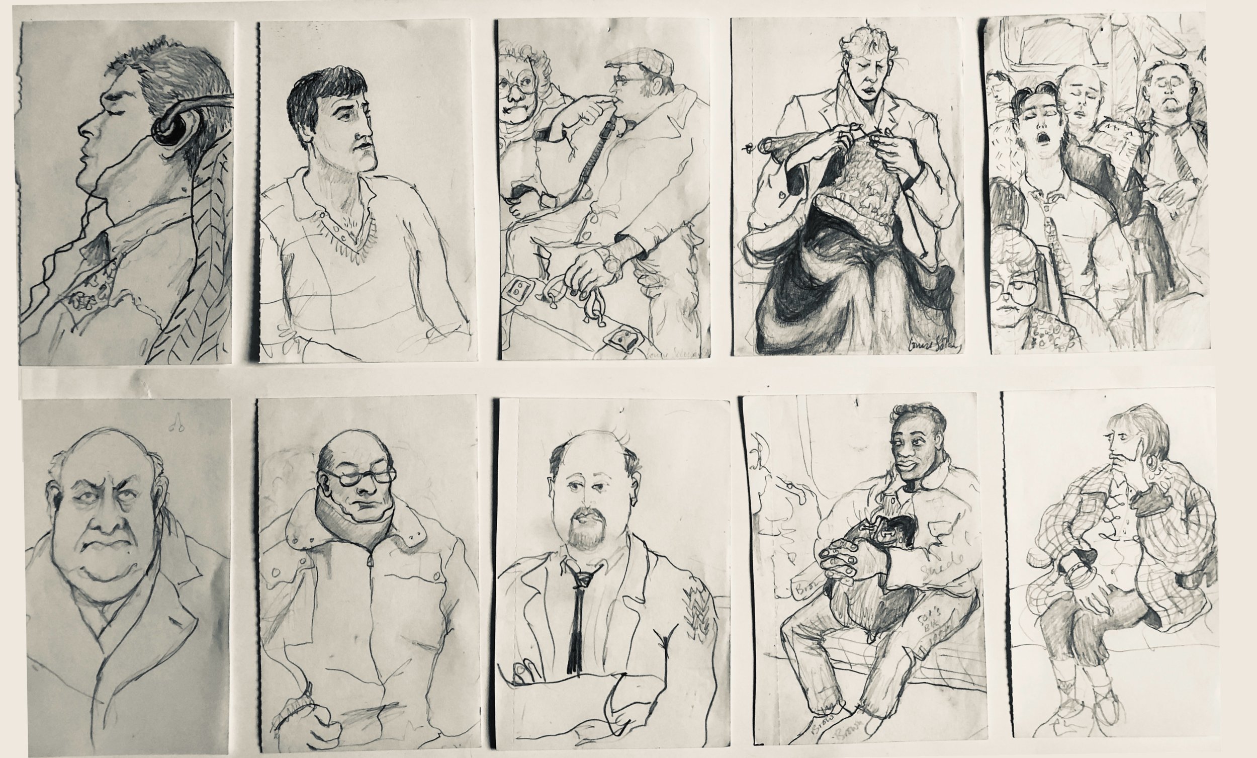 Pencil, sketchbooks