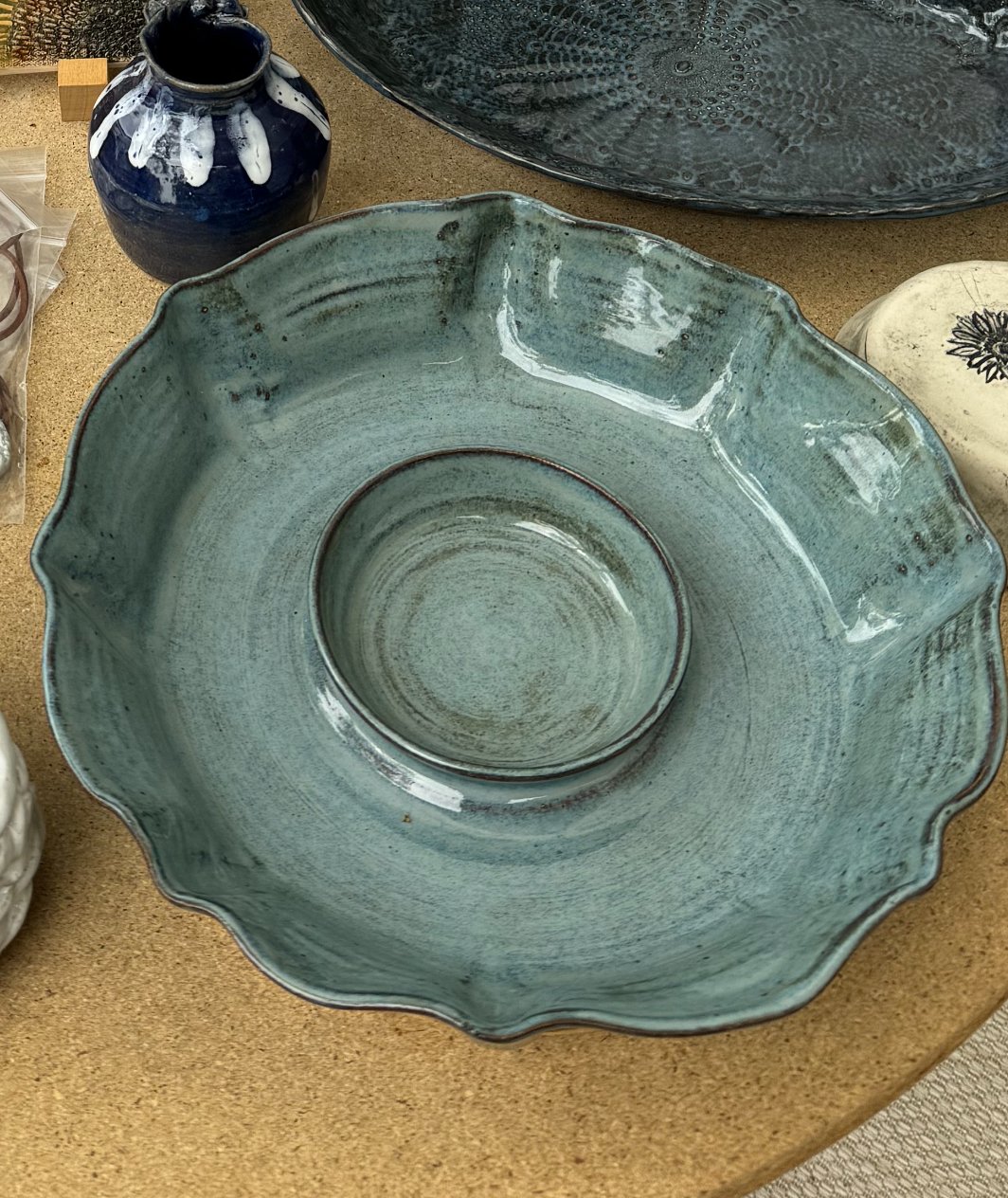 TheSuzShine Blue chip n dip serving platter .jpeg