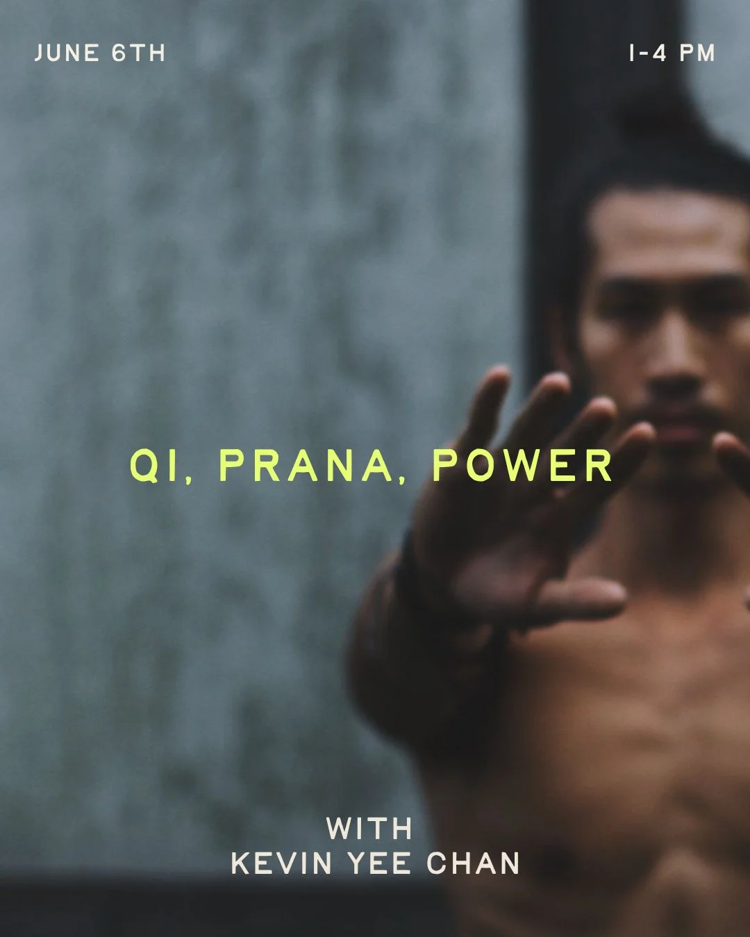 Reclaim your power.⁠
⁠
June 6th, 1-4pm⁠
with Kevin Yee Chan⁠
⁠
Kevin's practice is shaped through Shadow Yoga, qigong, Classical Chinese medicine, Taoism, Tibetan and Non-Dual Tantric Shaivist viewpoints, and queer joy. ⁠
⁠
Join us for Qi, Prana, Pow