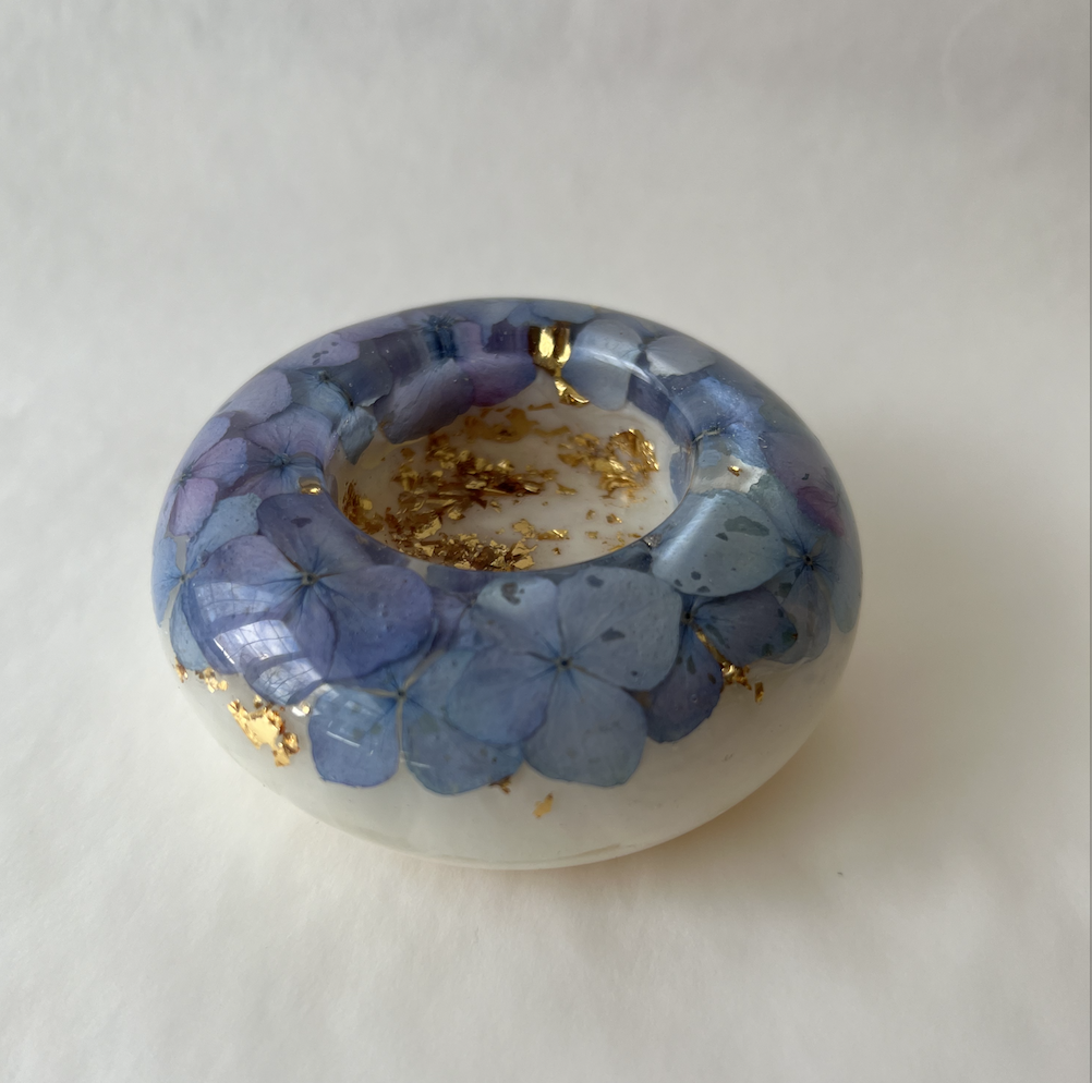 Hydrangea Flower Candle Holder