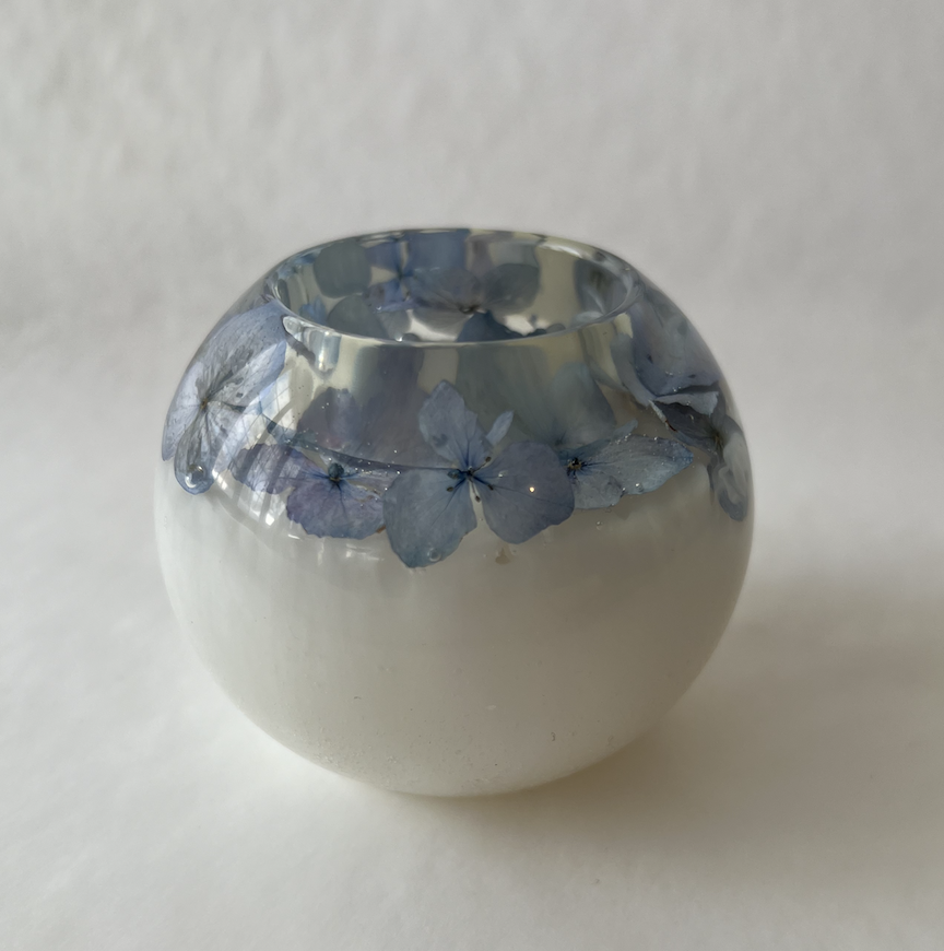 Hydrangea Flower Candle Holder