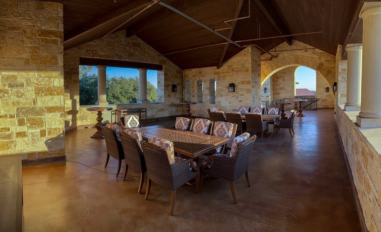    One of Briggs Ranch’s dining spaces   