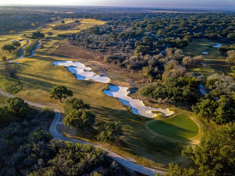 Aerial view of the Briggs Ranch course.