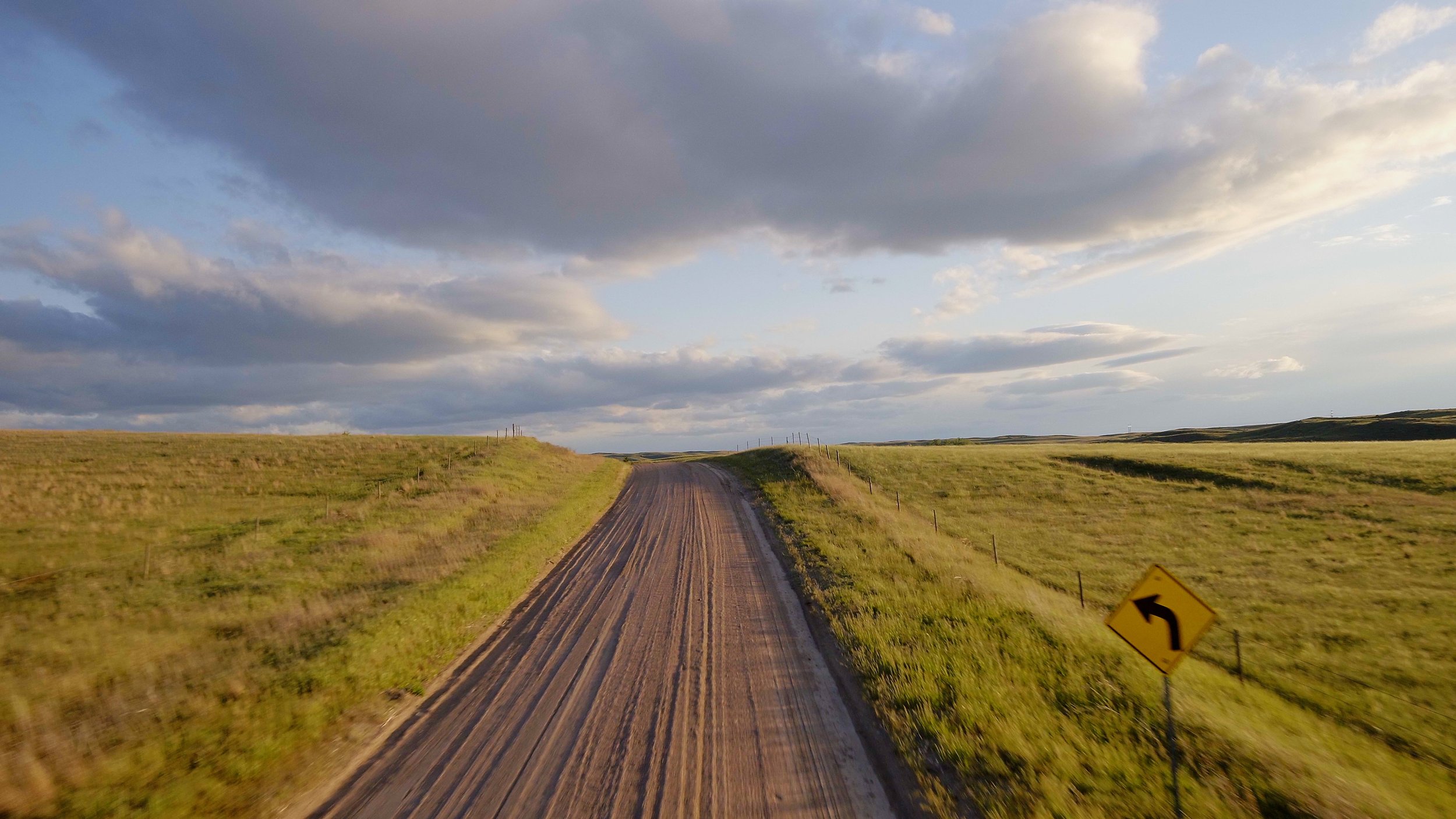 A dirt road in the Sand Hills of Nebraska.