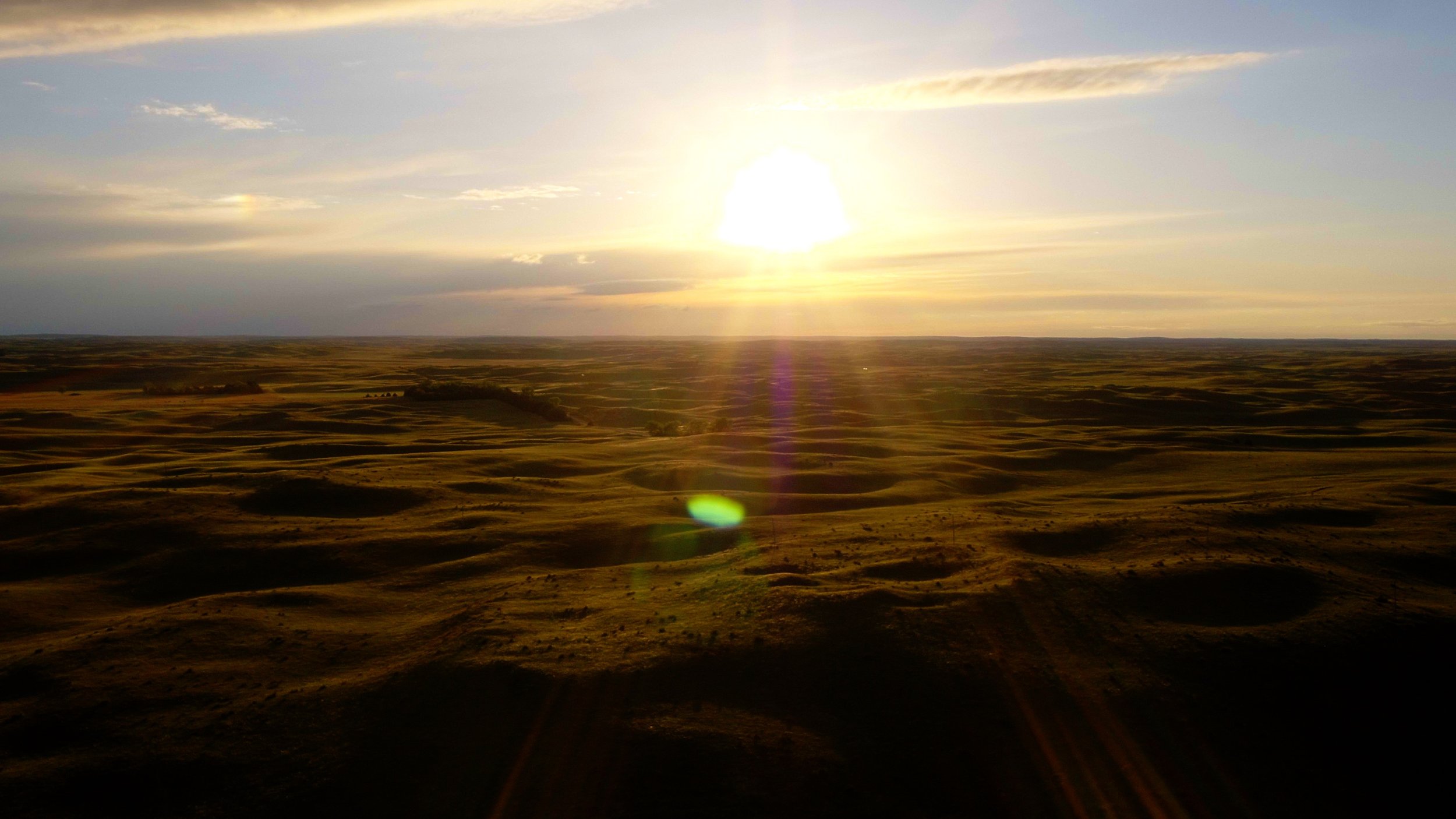  The Sand Hills of Nebraska at sunset.