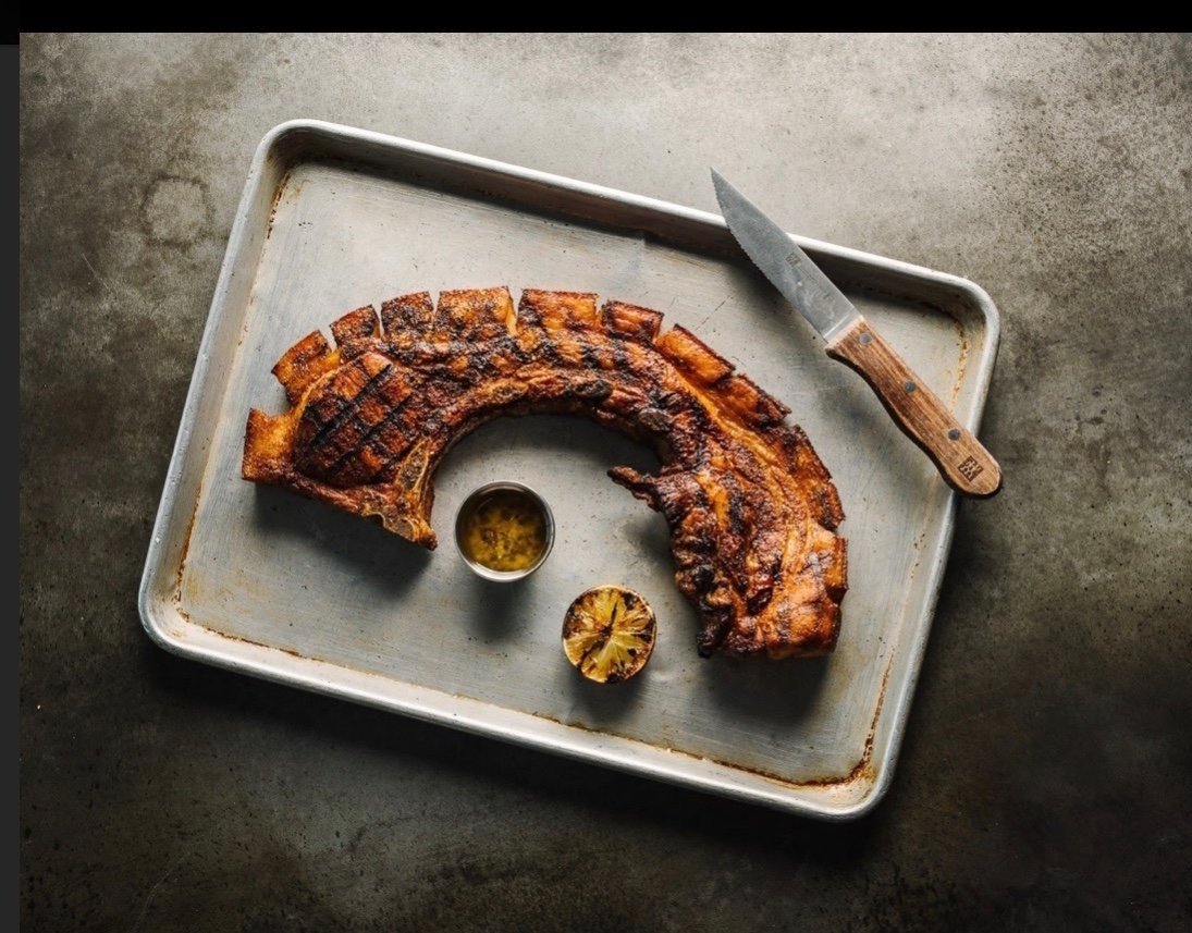 Puerto Rican can-can pork chop