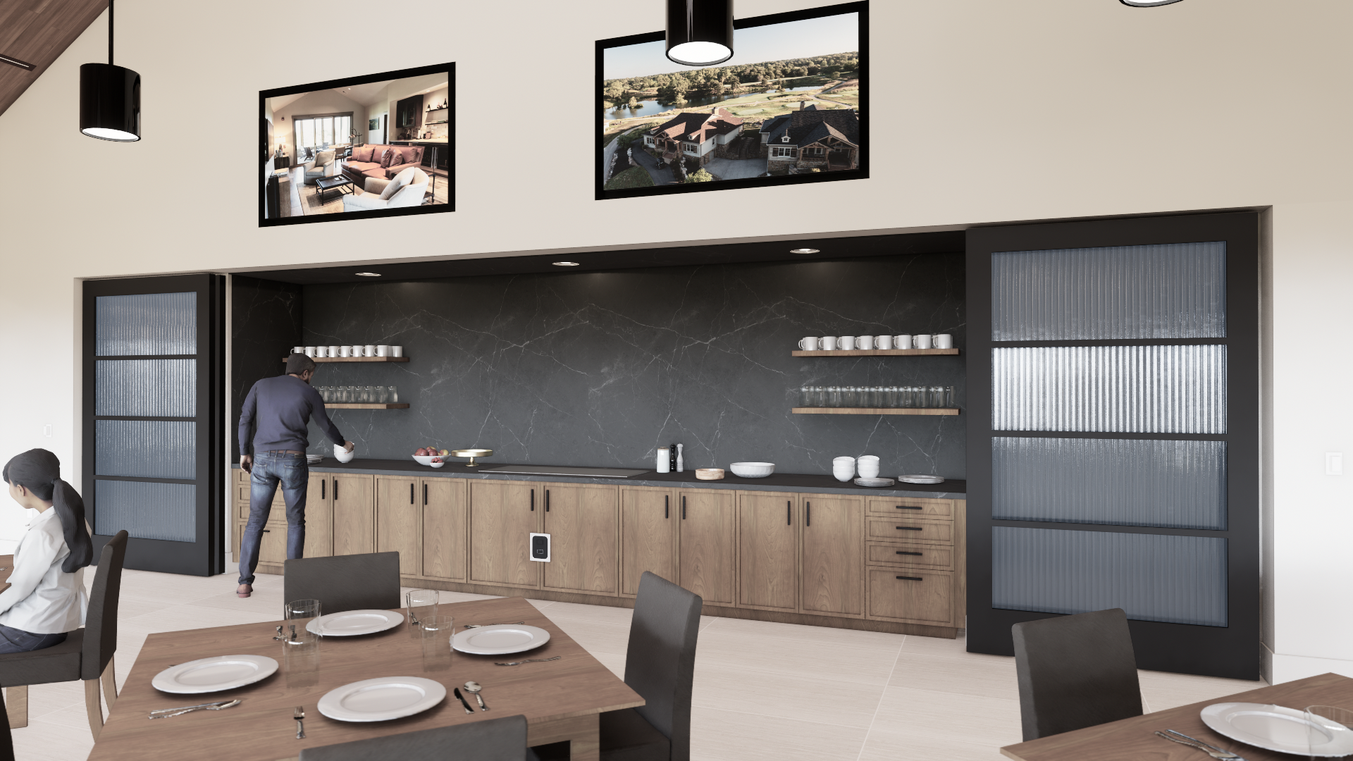 Primary dining breakfast bar