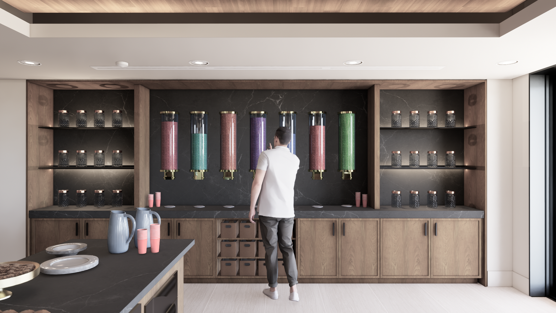 Café Vic candy wall