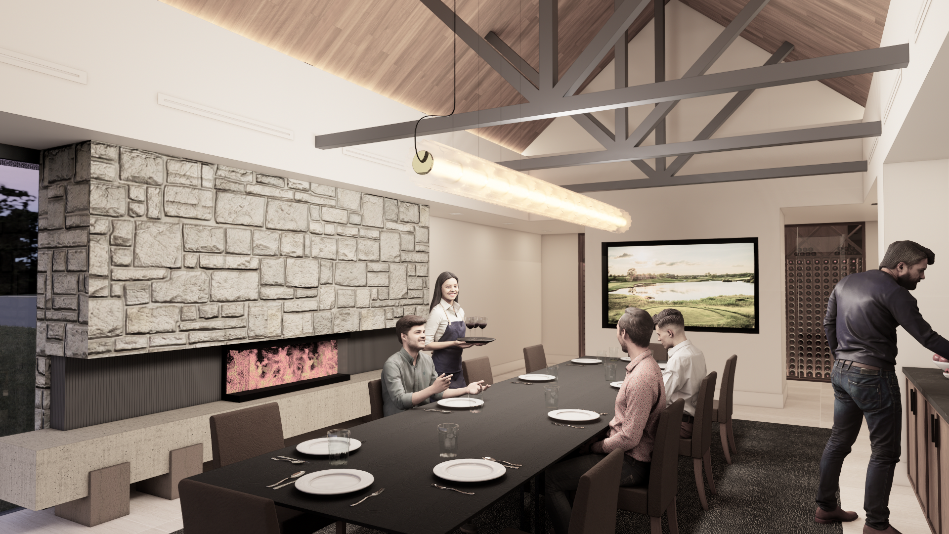 Private dining and meeting space