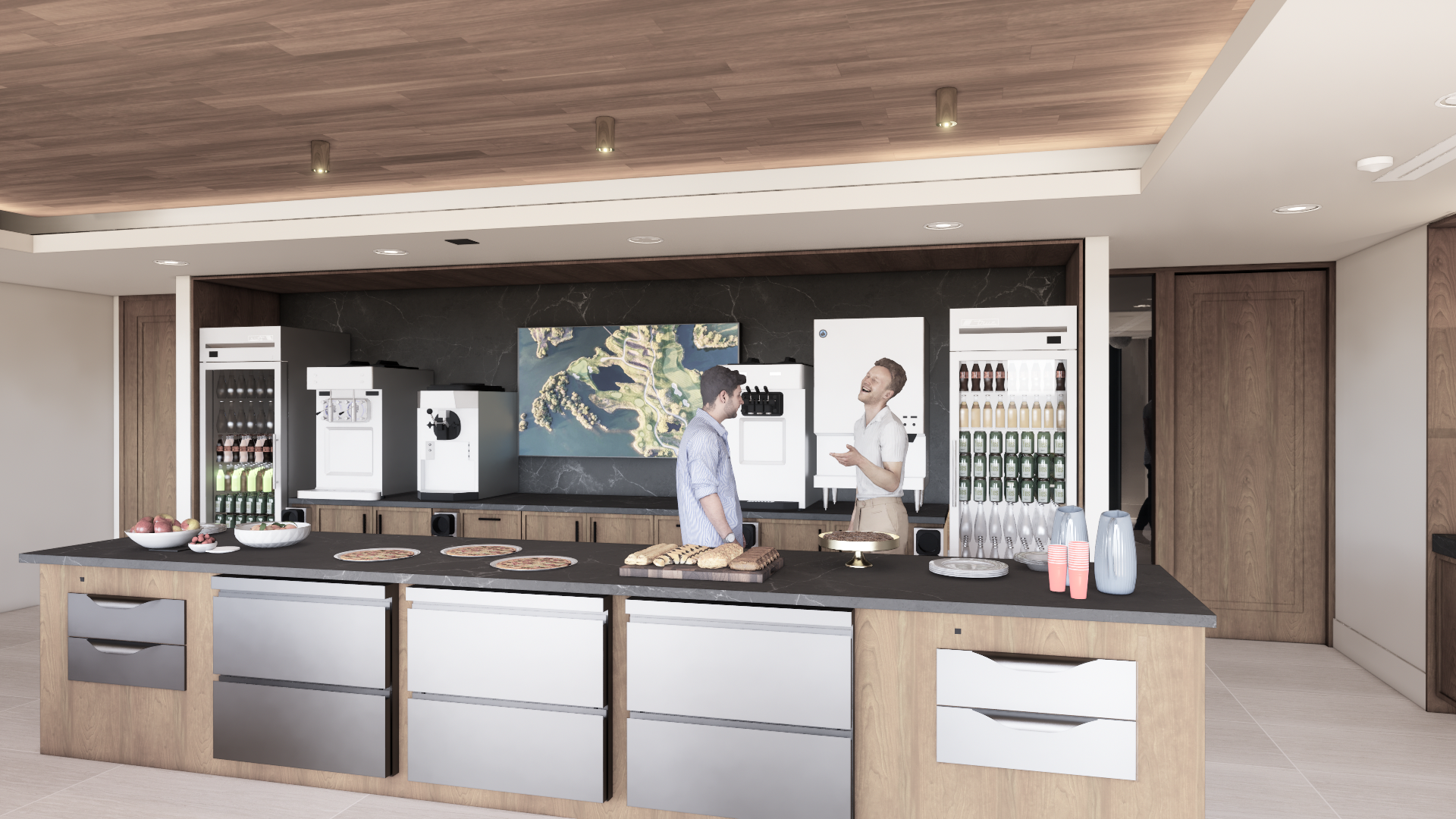 Café Vic food and drink area