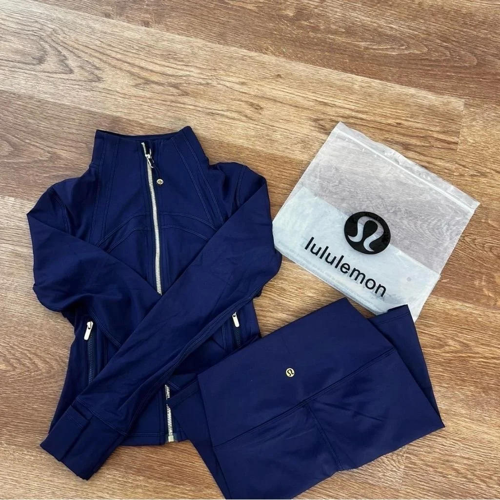 Alo branded two piece yoga sets (Bralette and leggings), Lululemon branded two piece yoga set (define jacket and leggings) - Mer Rouge, LA