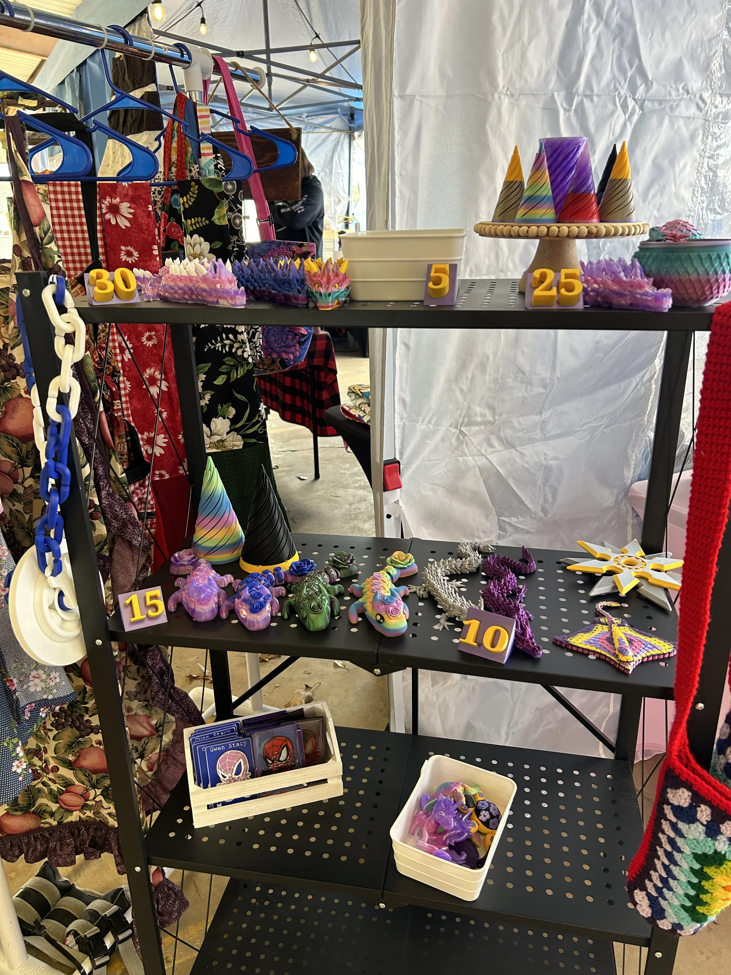 State Your Purpose LLC - selling 3d printer toys and fidgets, crochet hats, plushies, bags, hand sewn makeup bags, wristlets, and pouches - Spearsville, LA