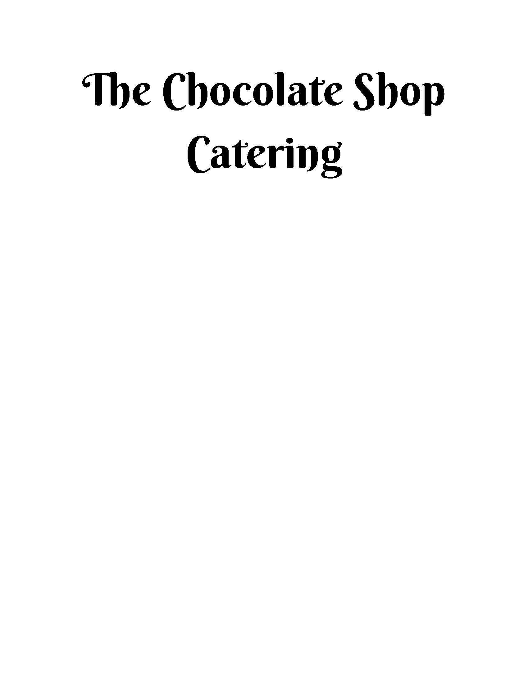 The Chocolate Shop Catering - photos, Mothers Day baskets - Bastrop, LA