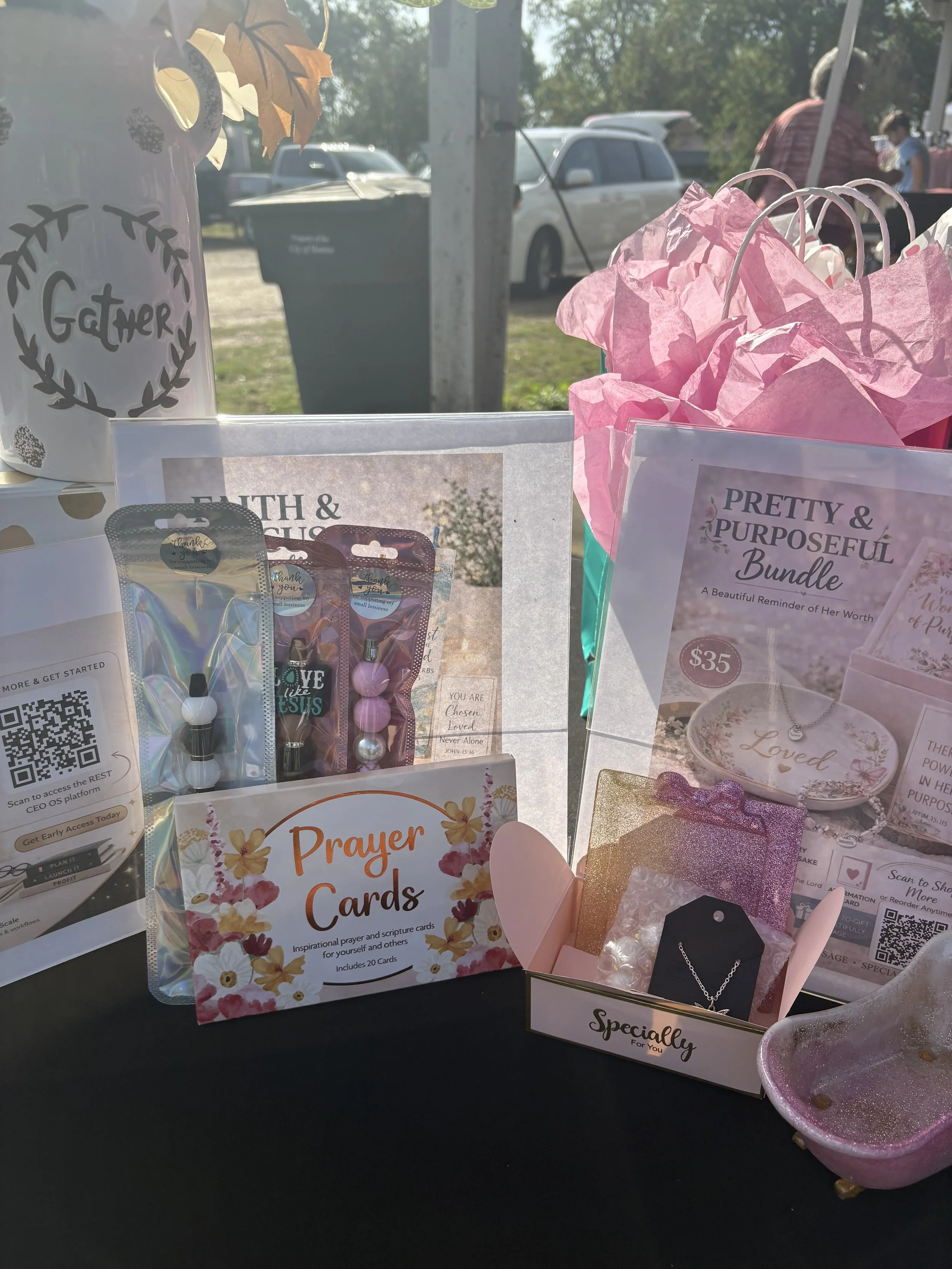 Faith & Food - tumblers, jewelry, Mother's Day gift sets, and coasters - Monroe, LA