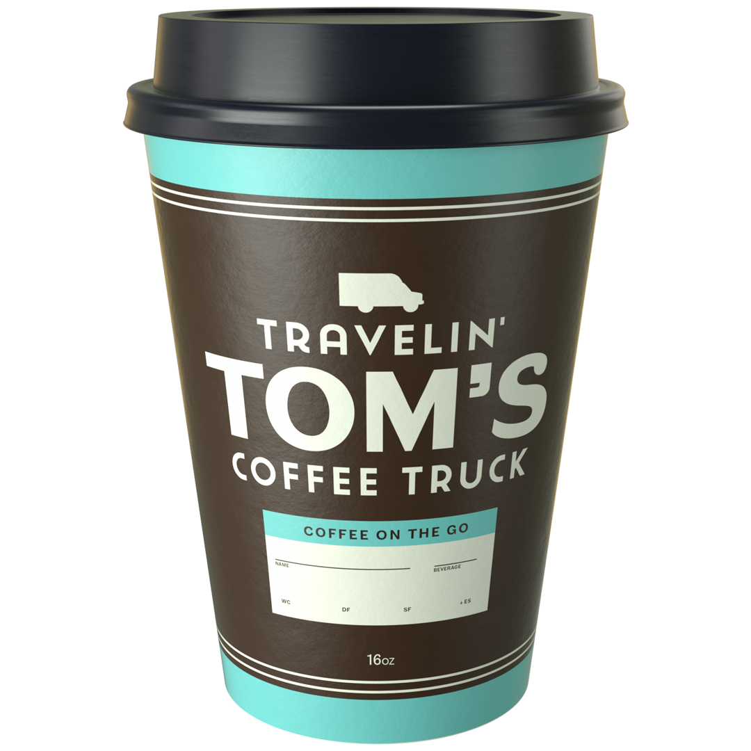 Travelin' Tom's Coffee of Ouachita Parish - premium beverages - coffee (hot/iced/frozen), teas, refreshers, lemonades (iced/frozen), etc.