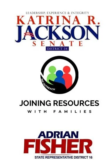 JRF Outreach - Dr. Janet Floyd - EO, Senator Katrina Jackson-Andrews, and Representative Adrian Fisher - Diamond Sponsor