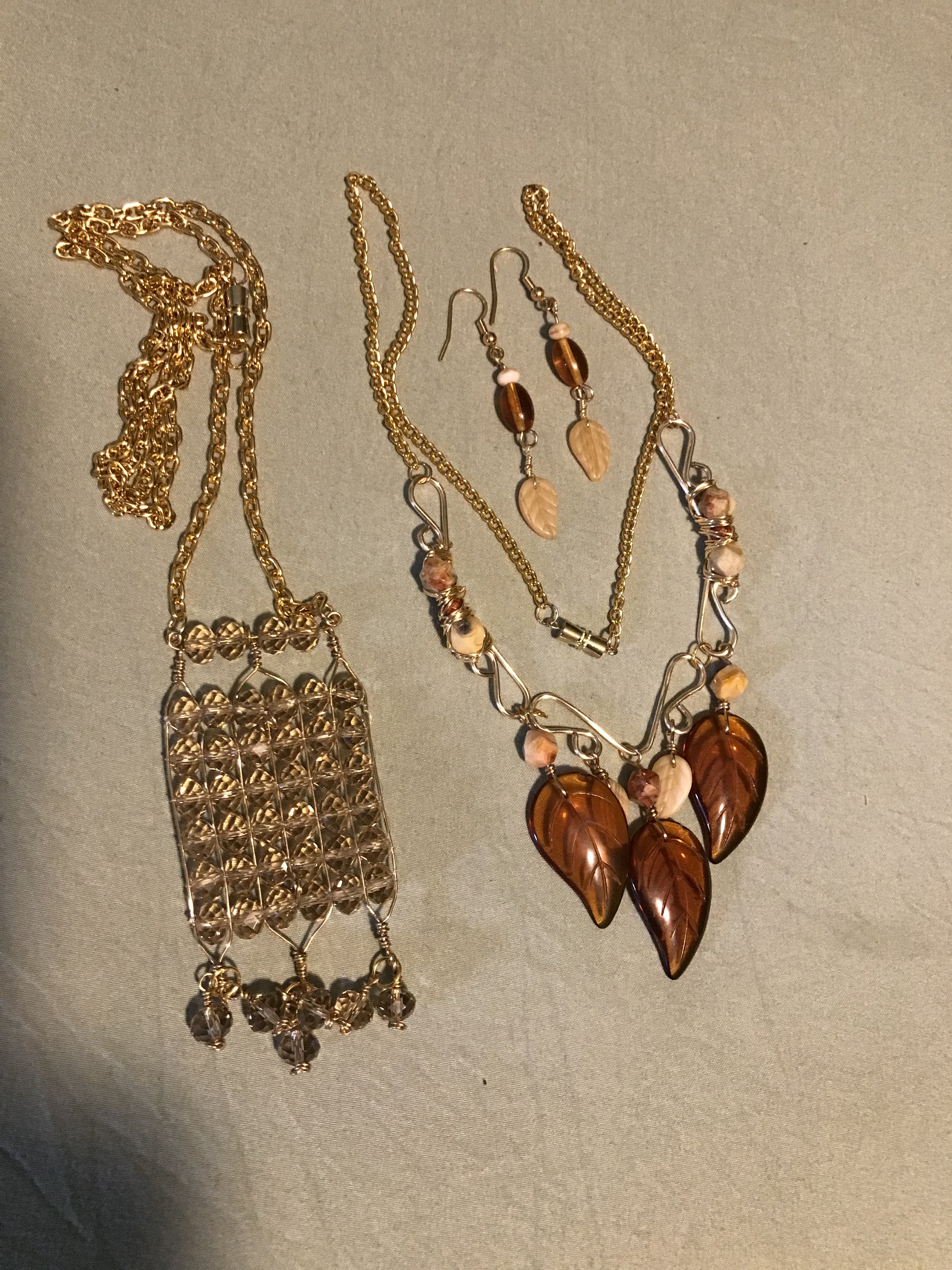 Crafted by dj - wreaths, handmade jewelry using stones, beads, and wire - Bastrop, LA
