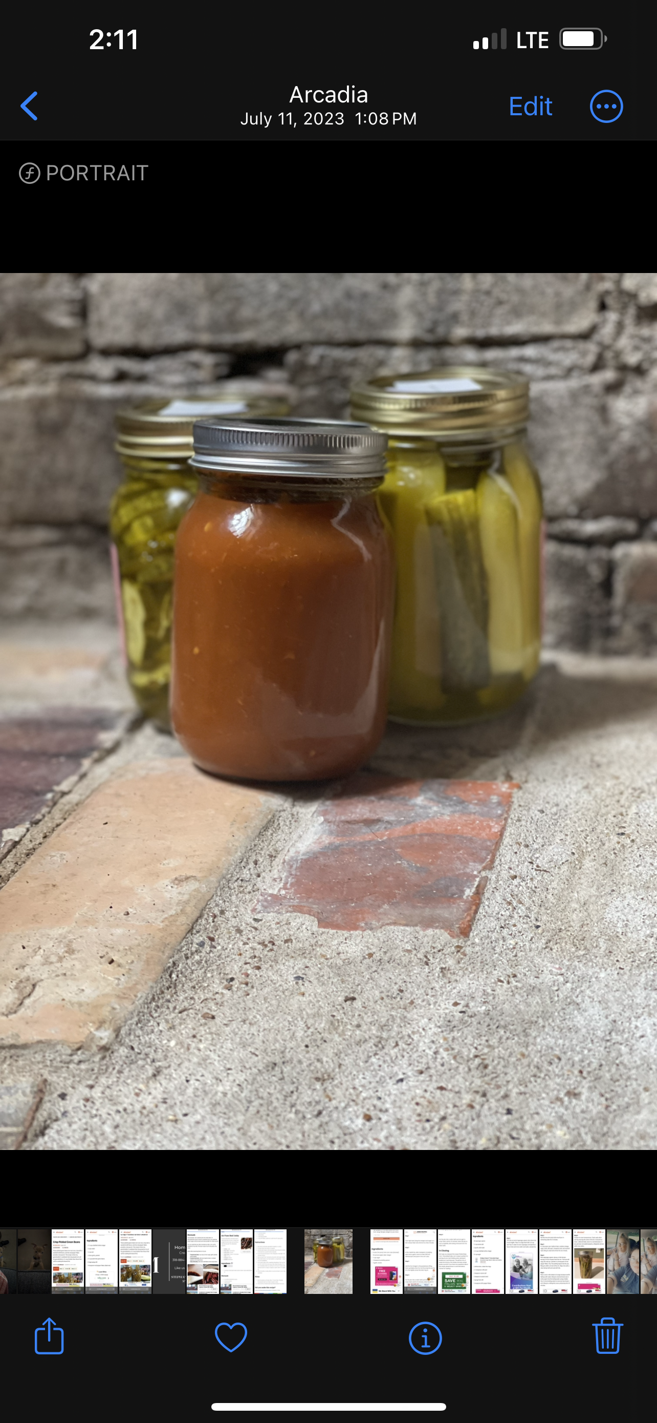 The Picking Lady -  pickles, salsa, bbq sauce, steak sauce, hot sauces, pickled quail eggs, pickled chicken eggs, relishes, pickled garlic and several other pickled items - Sterlington, LA.
