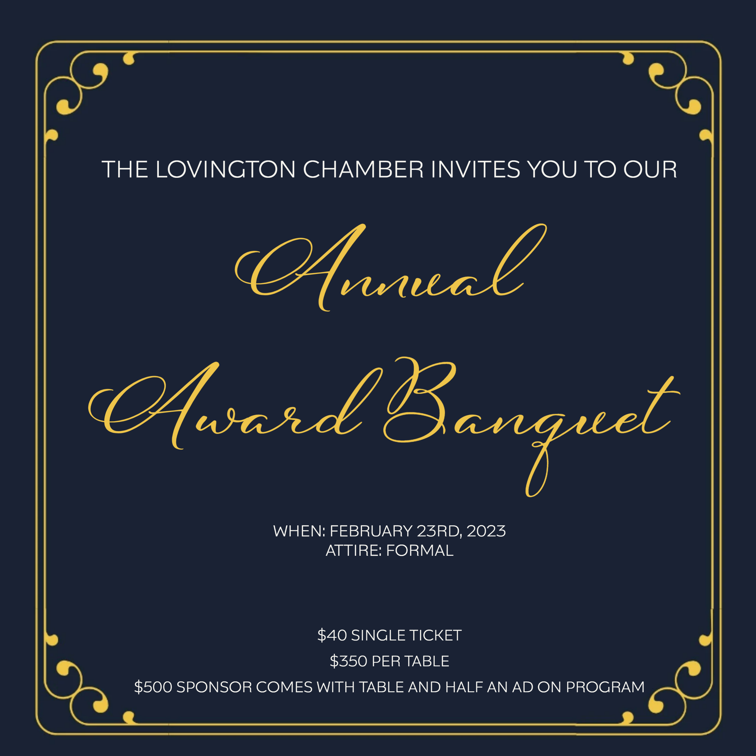Register for Events — Lovington Chamber