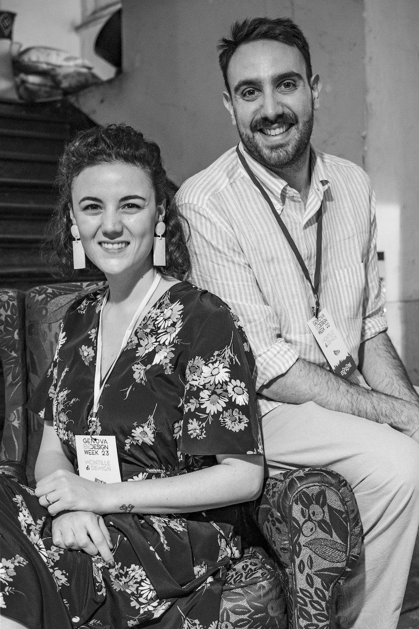 Pittaluga Alessia e Nicolò durante la Design Week